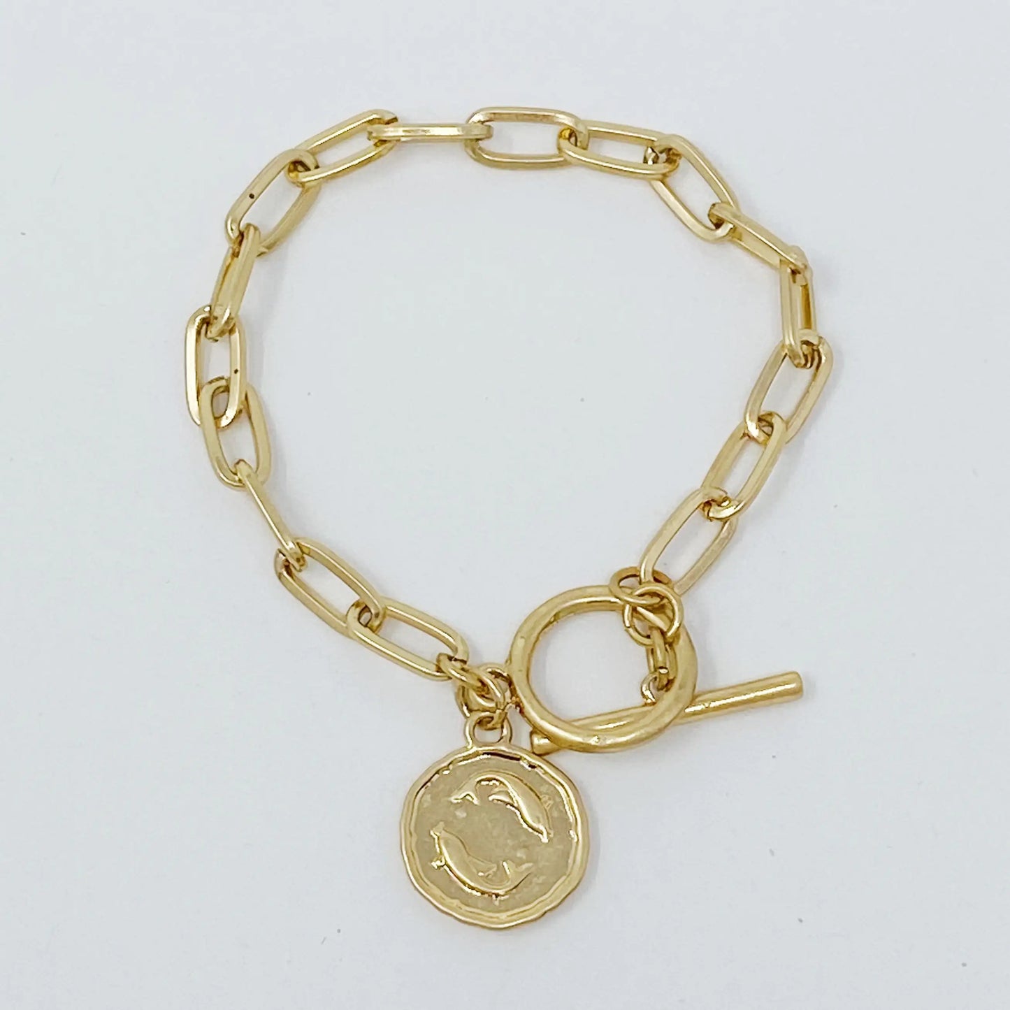 Zodiac Charm Bracelet – Gold Chain Astrology Gift ✨