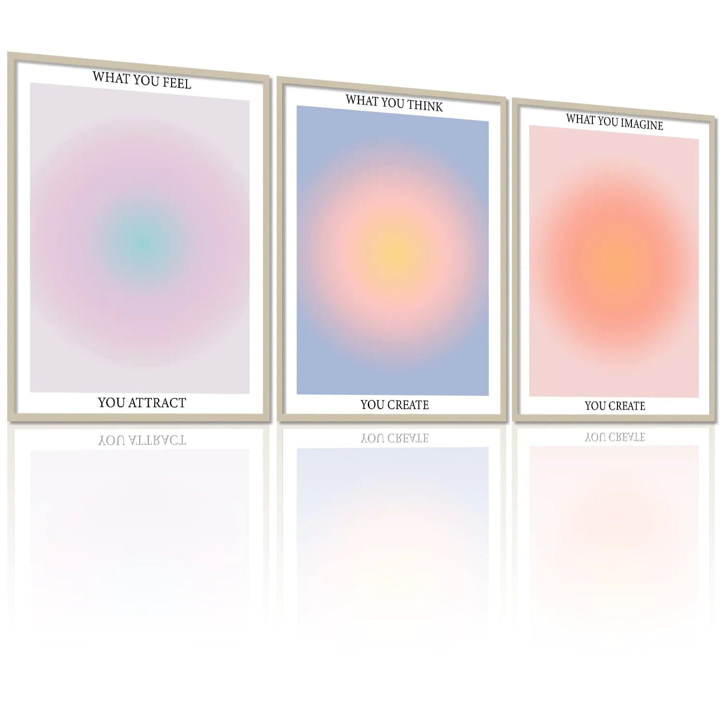 Reiki Affirmation Wall Art β Spiritual Aesthetic Posters Set