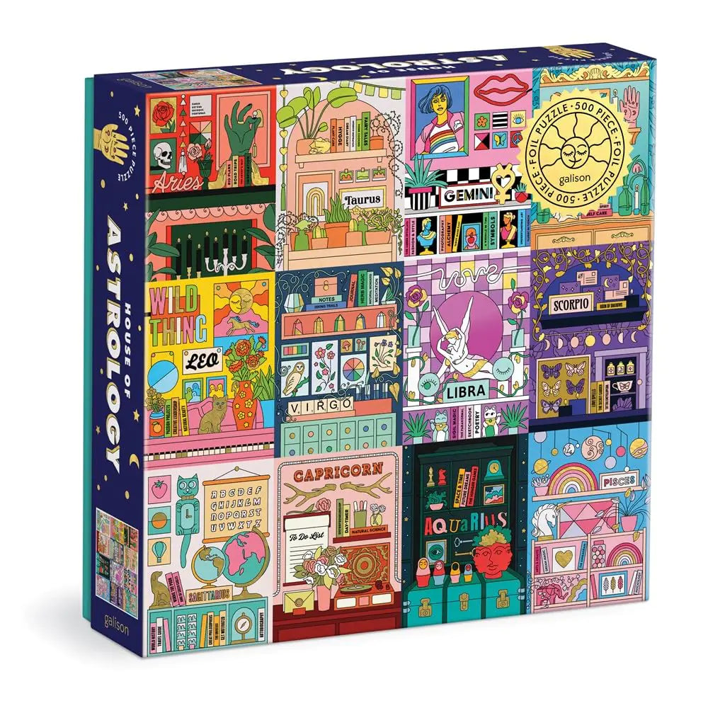 House of Astrology Puzzle – 500 Pcs Foil Zodiac Art