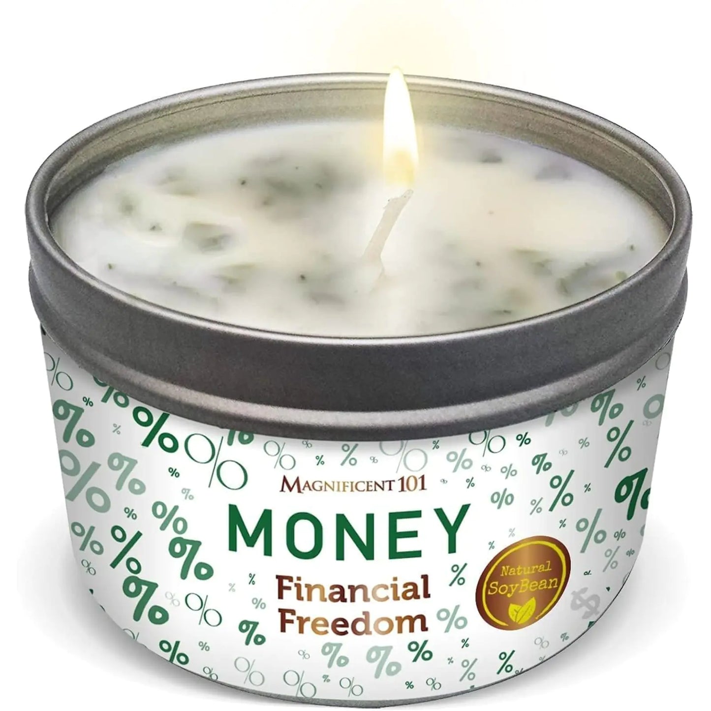 Money Manifestation Candle โ Soy Wax for Abundance ๐ฟ