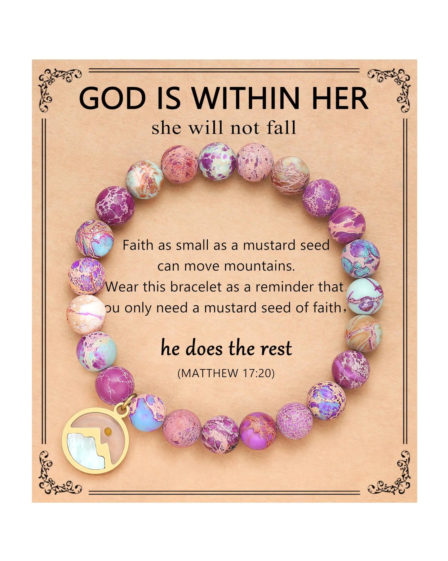 Mustard Seed Faith Bracelet β Christian Gift for All Signs