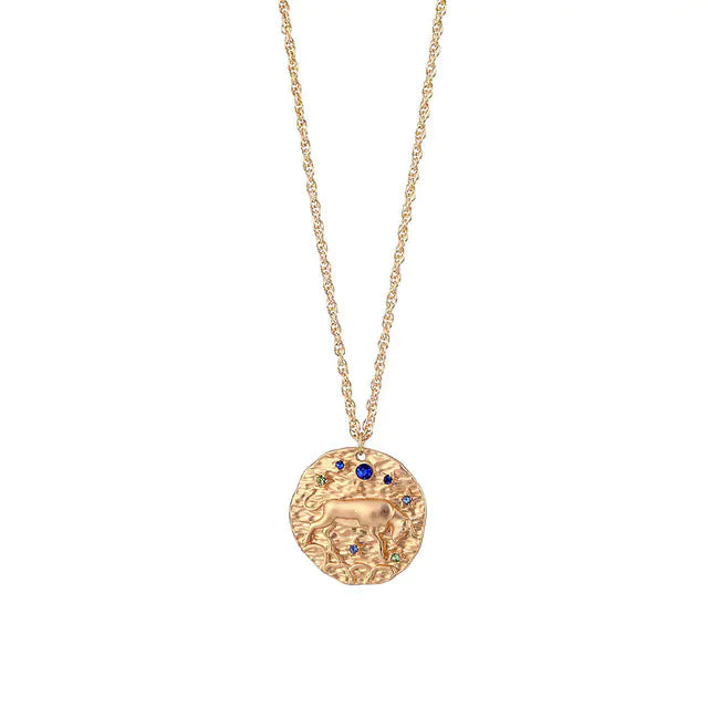Zodiac Sign Pendant Necklace – 12 Astrology Designs