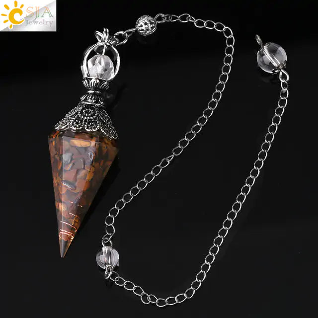 Chakra Pendulum Crystals – Energy Alignment Tool