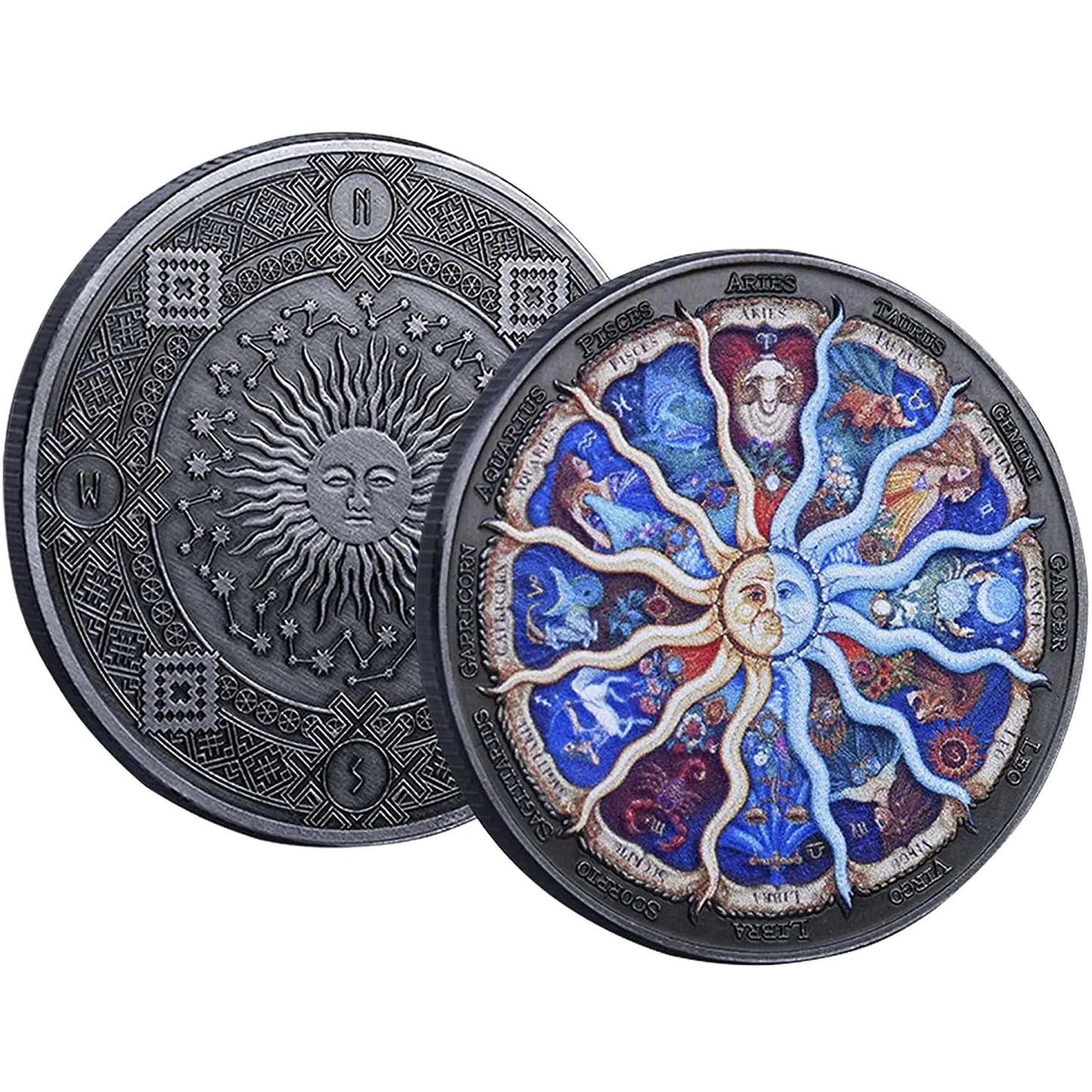 Zodiac Challenge Coin – Lucky Constellation Token ✨