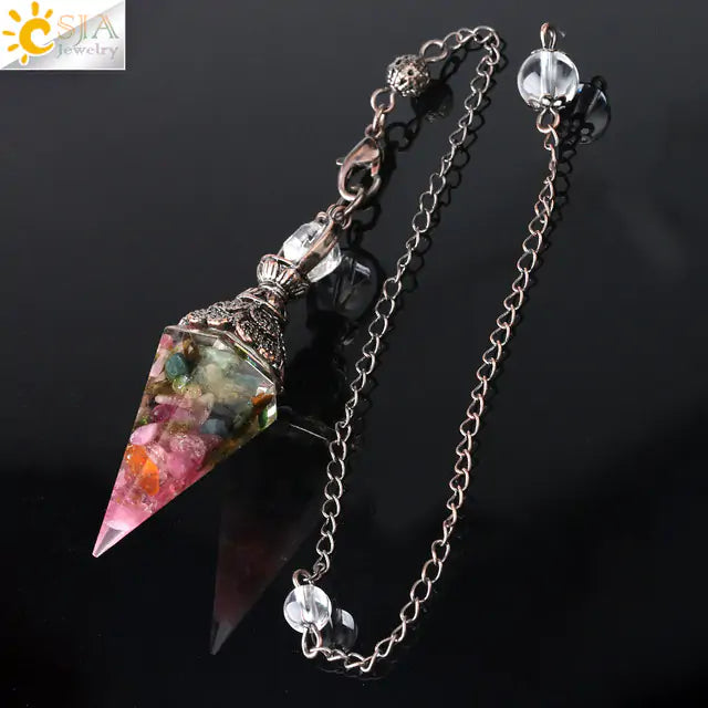 Chakra Pendulum Crystals – Energy Alignment Tool