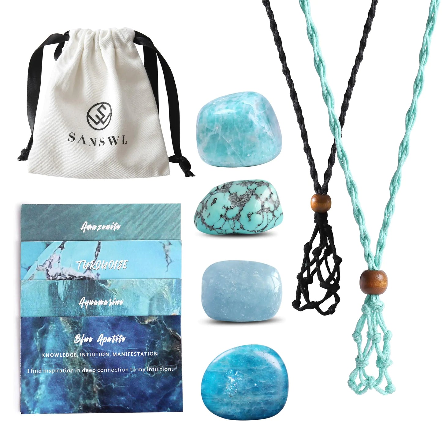 7 Chakra Crystal Necklace Set โ Boho Spiritual Jewelry