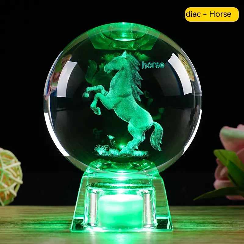 Zodiac Crystal Ball – Glowing Horoscope Decor Gift ✨