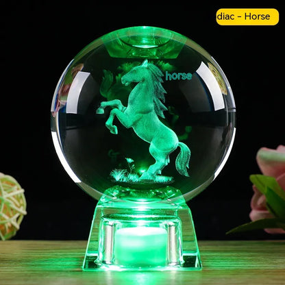 Zodiac Crystal Ball – Glowing Horoscope Decor Gift ✨