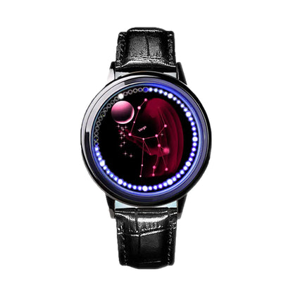 LED Zodiac Touch Watch – Waterproof Unisex Astrology Style