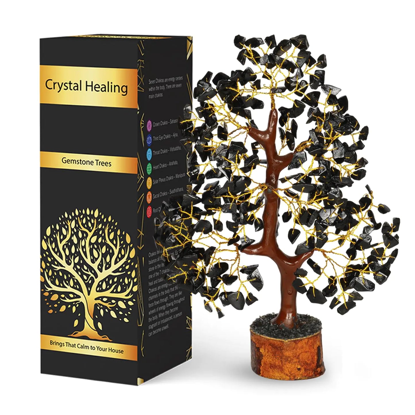 Black Tourmaline Tree – Energy Protection for All Zodiac Signs 🖤