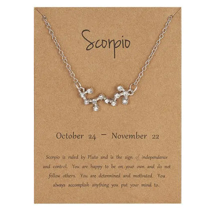 Zodiac Sign Necklace – Choose Your Constellation Pendant 🌌