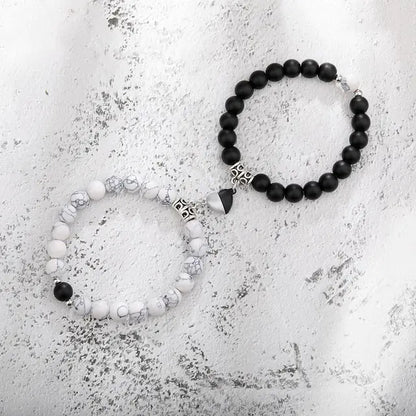 Magnetic Couple Bracelets – Natural Stone Love Gift 💫