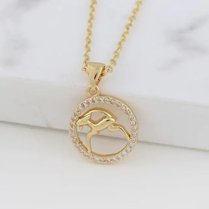 Zodiac Constellation Necklace – Crystal Star Sign Gift ✨