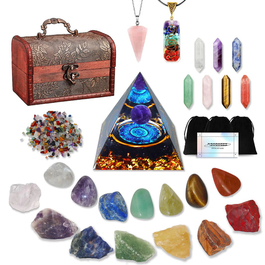29pcs Healing Crystals Set for Chakra Balance & Spiritual Growth