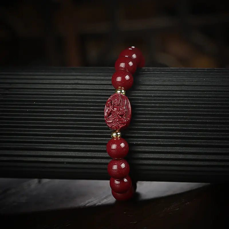 Cinnabar Zodiac Buddha Bracelet – Spiritual Energy Jewelry