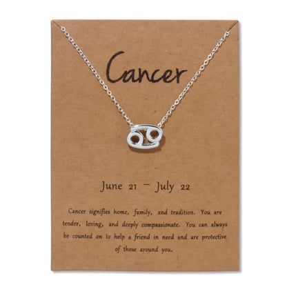 Gold Zodiac Pendant Necklace – Choose Your Star Sign ✨