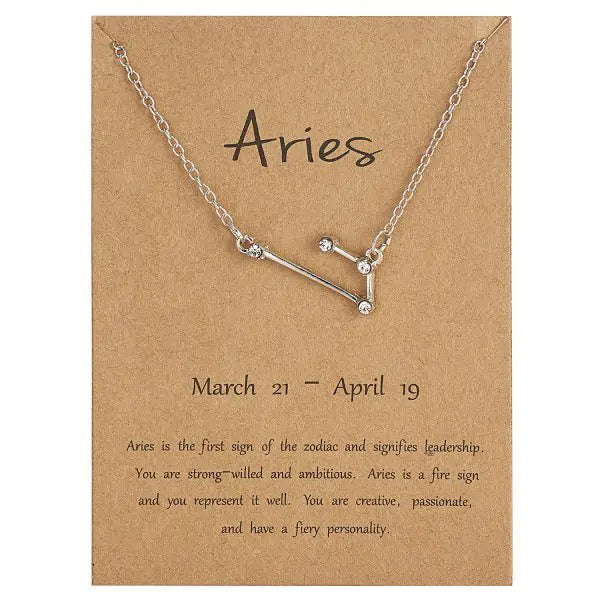 Zodiac Sign Necklace – Choose Your Constellation Pendant 🌌