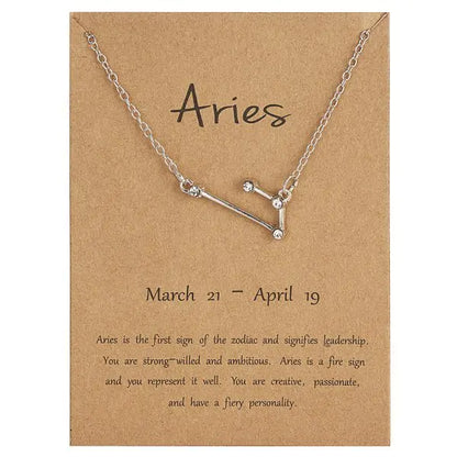 Zodiac Sign Necklace – Choose Your Constellation Pendant 🌌