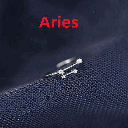 Zodiac Sign Ring – Silver Horoscope Jewelry Gift 💍