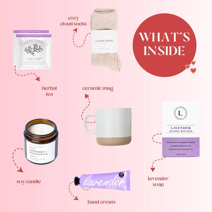 Lavender Spa Care Package – Get Well Gift for Women 🌿