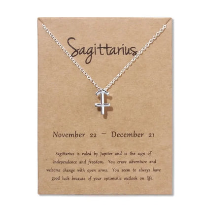 Gold Zodiac Pendant Necklace – Choose Your Star Sign ✨