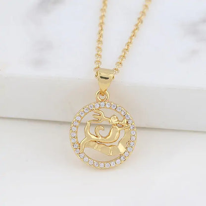 Zodiac Constellation Necklace – Crystal Star Sign Gift ✨