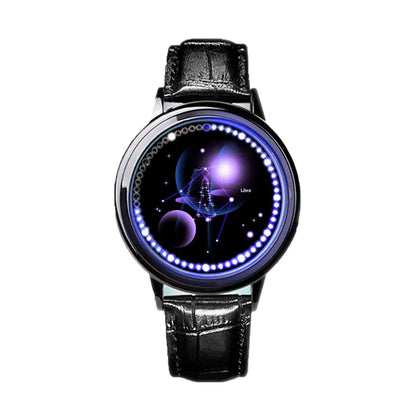 LED Zodiac Touch Watch – Waterproof Unisex Astrology Style