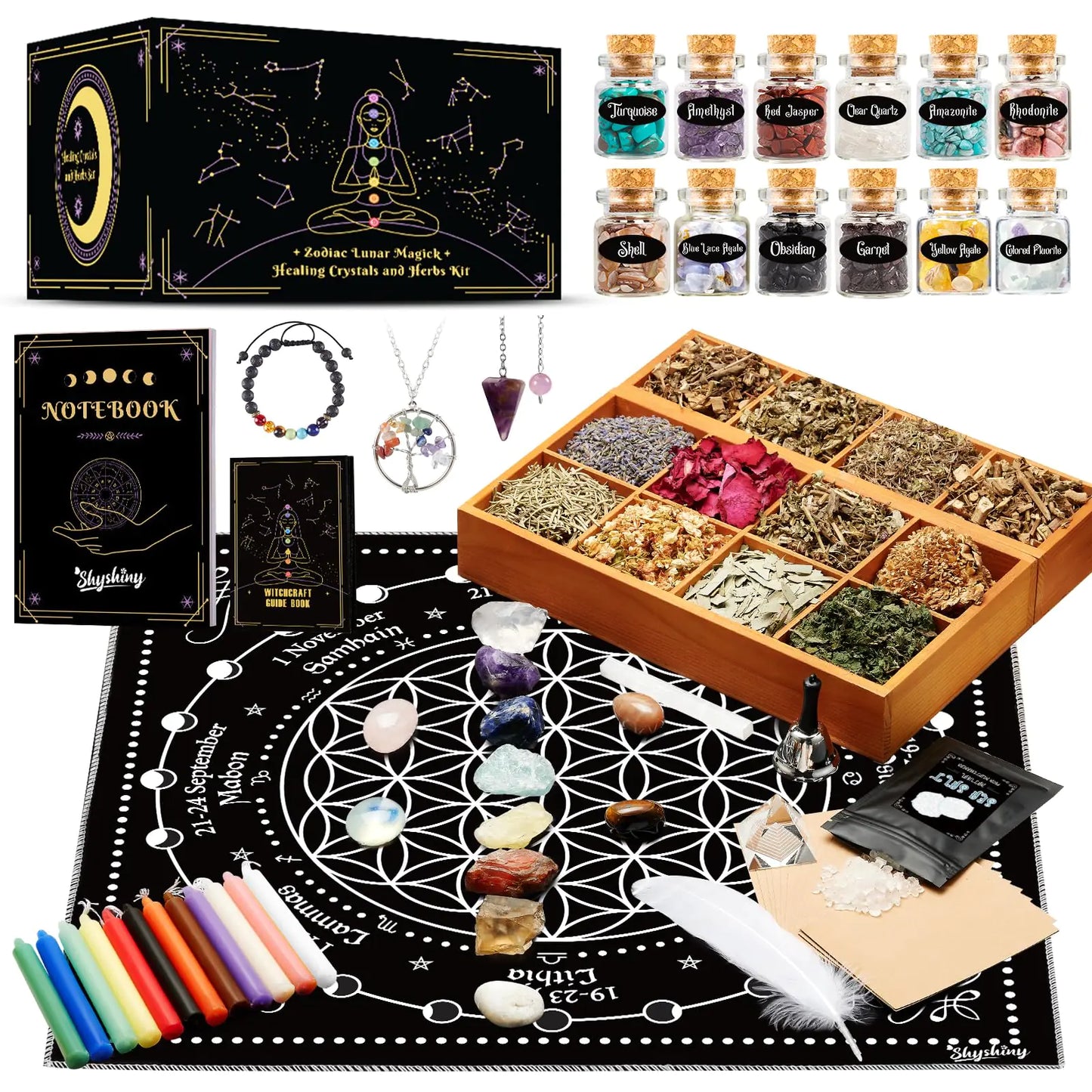 Witchcraft Starter Kit – 80pc Lunar & Zodiac Magic Set