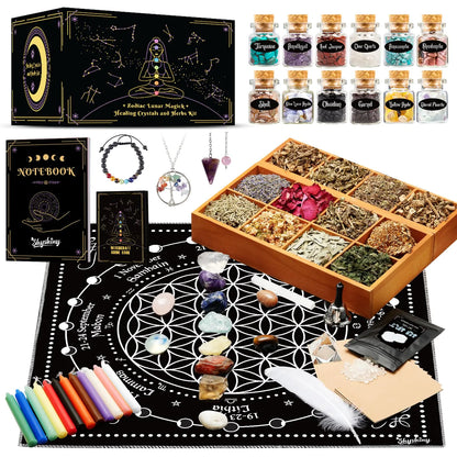 Witchcraft Starter Kit – 80pc Lunar & Zodiac Magic Set