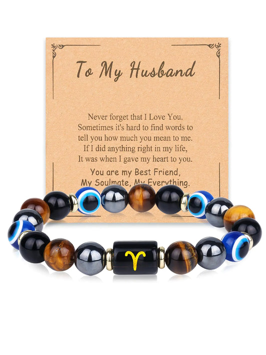 Pisces Zodiac Protection Bracelet – Gift for Him 🐟✨