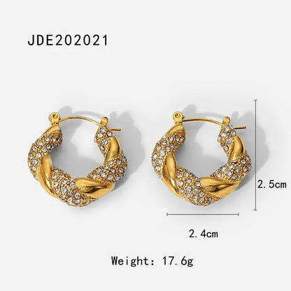 18K Gold Plated Hoop Earrings – Lightweight & Chic ✨