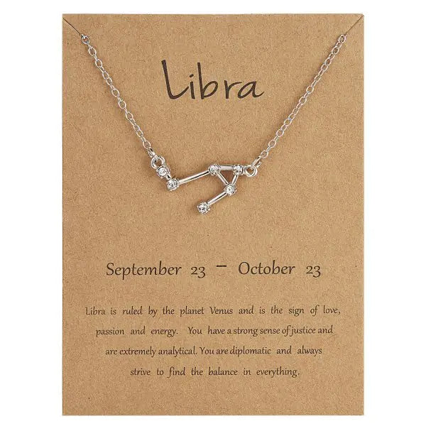 Zodiac Sign Necklace – Choose Your Constellation Pendant 🌌