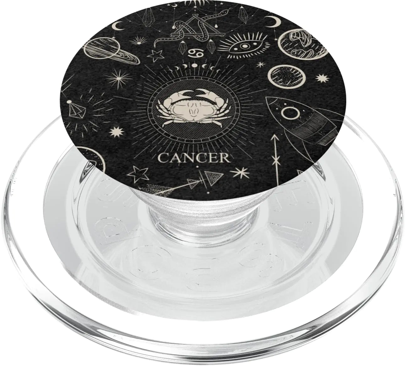 Cancer Zodiac PopGrip – Celestial Gothic Aesthetic 🌙