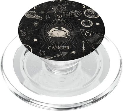 Cancer Zodiac PopGrip – Celestial Gothic Aesthetic 🌙
