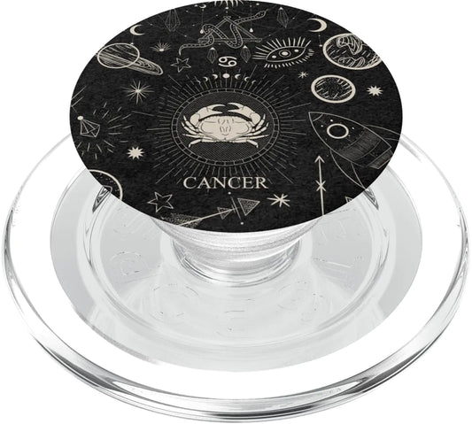 Cancer Zodiac PopGrip – Celestial Gothic Aesthetic 🌙