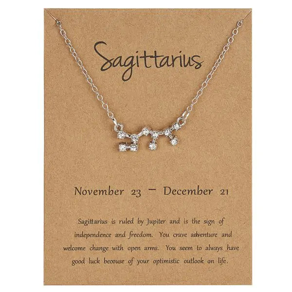 Zodiac Sign Necklace – Choose Your Constellation Pendant 🌌