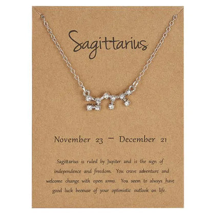 Zodiac Sign Necklace – Choose Your Constellation Pendant 🌌