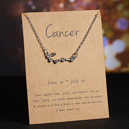 Zodiac Sign Necklace – Choose Your Constellation Pendant 🌌
