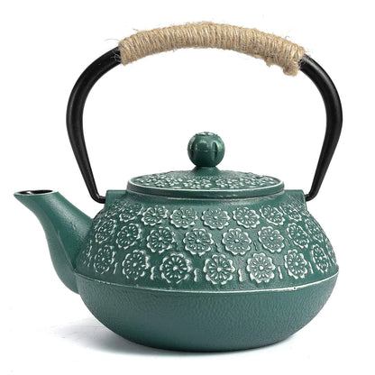 Zodiac Cast Iron Teapot – 30oz Green Japanese Tetsubin