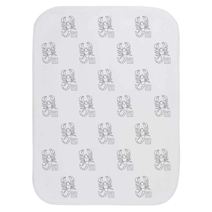 Scorpio Baby Burp Cloth – Zodiac Fleece Wash Towel ♏