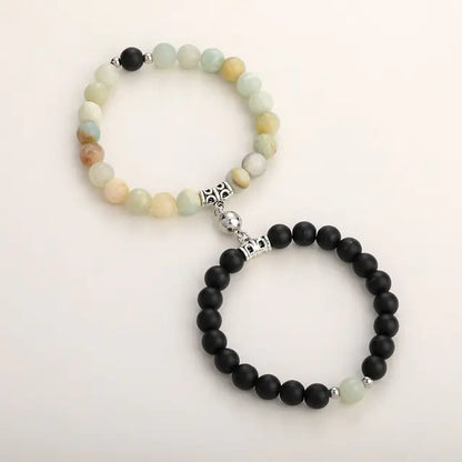 Magnetic Couple Bracelets – Natural Stone Love Gift 💫