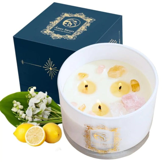 Chakra Crystal Candle – Self Love & Manifestation Ritual