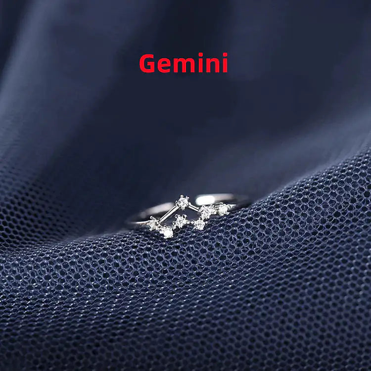 Zodiac Sign Ring – Silver Horoscope Jewelry Gift 💍
