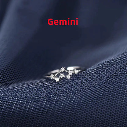Zodiac Sign Ring – Silver Horoscope Jewelry Gift 💍