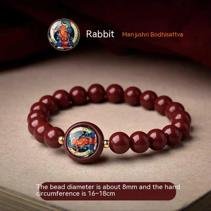 Cinnabar Zodiac Buddha Bracelet – Spiritual Energy Jewelry