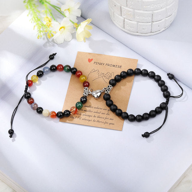 Magnetic Couple Bracelets – Natural Stone Love Gift 💫