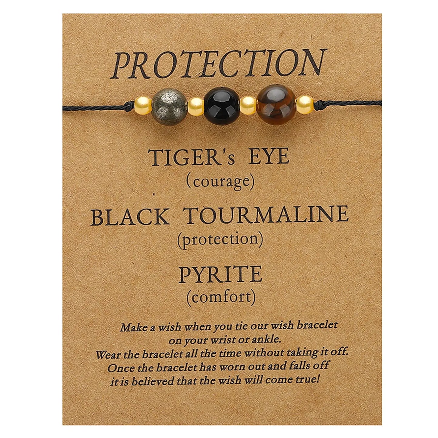 Healing Crystal Bracelet – Amethyst & Energy Protection