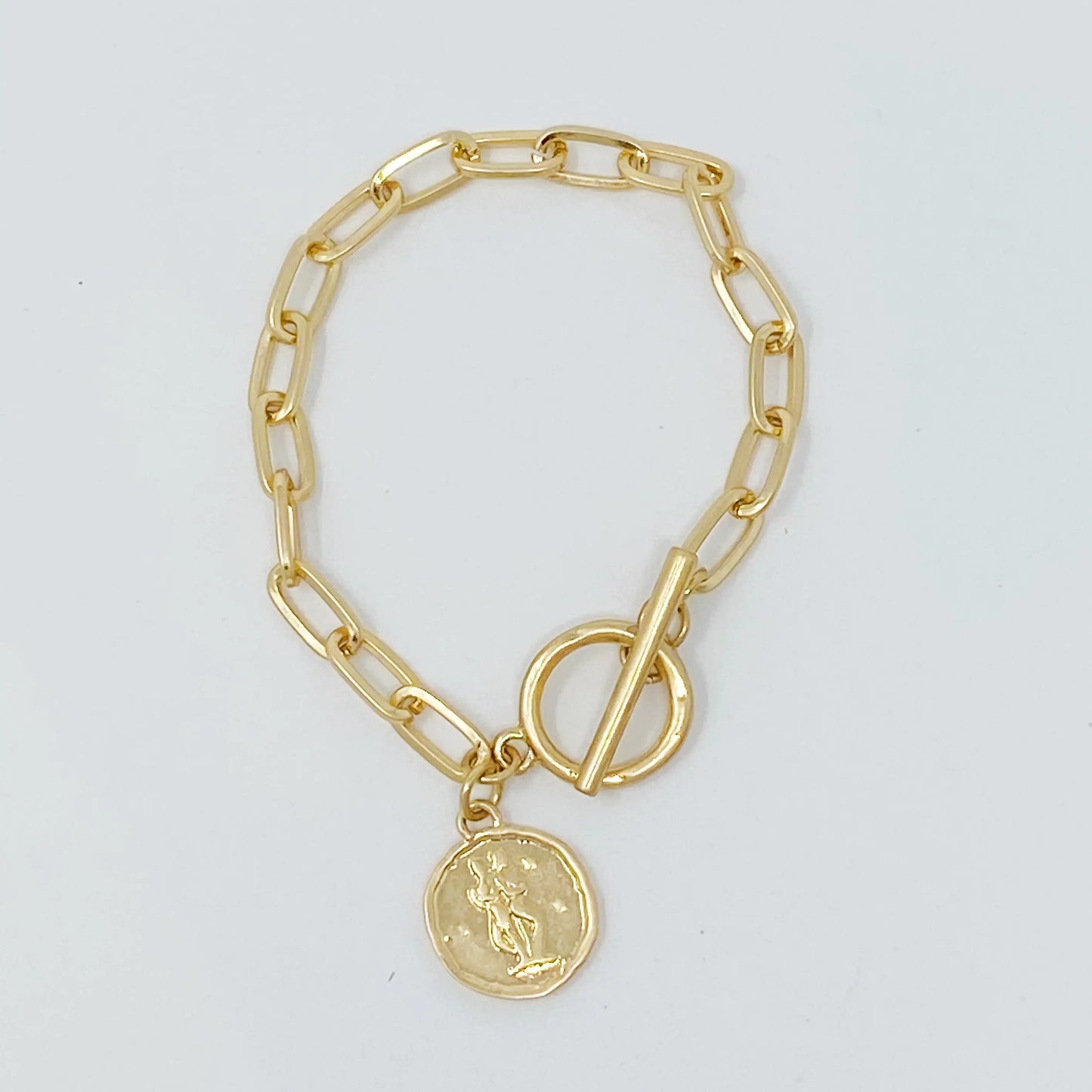 Zodiac Charm Bracelet – Gold Chain Astrology Gift ✨