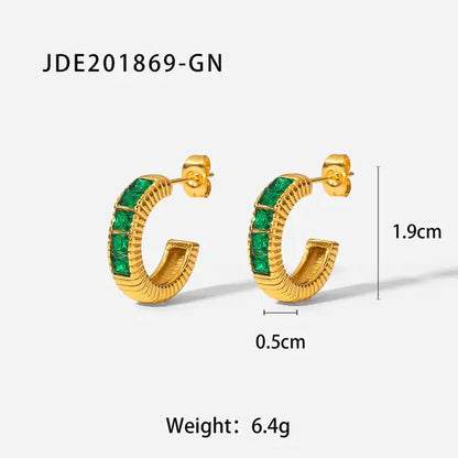 18K Gold Plated Hoop Earrings – Lightweight & Chic ✨