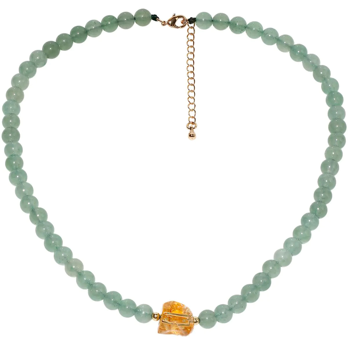 Citrine & Aventurine Necklace – Abundance & Chakra Balance